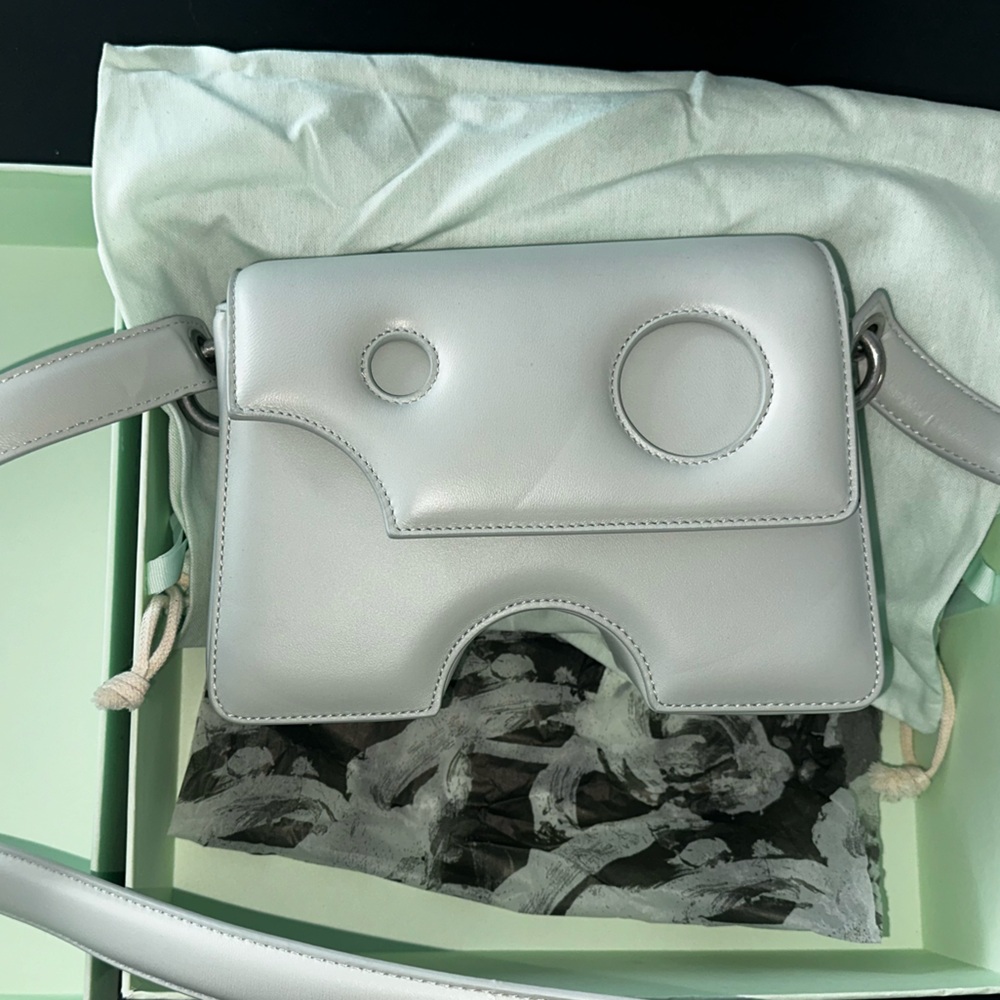 OFF WHITE Leather Burrow 22 Shoulder Bag - Picture 13 of 13